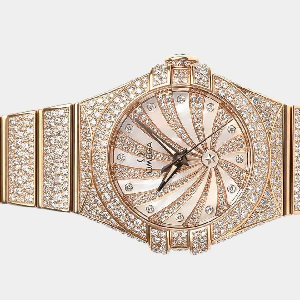 Omega Constellation Ladies / Red gold / 31 mm / Box&Papers / 123.55.31.20.55.006