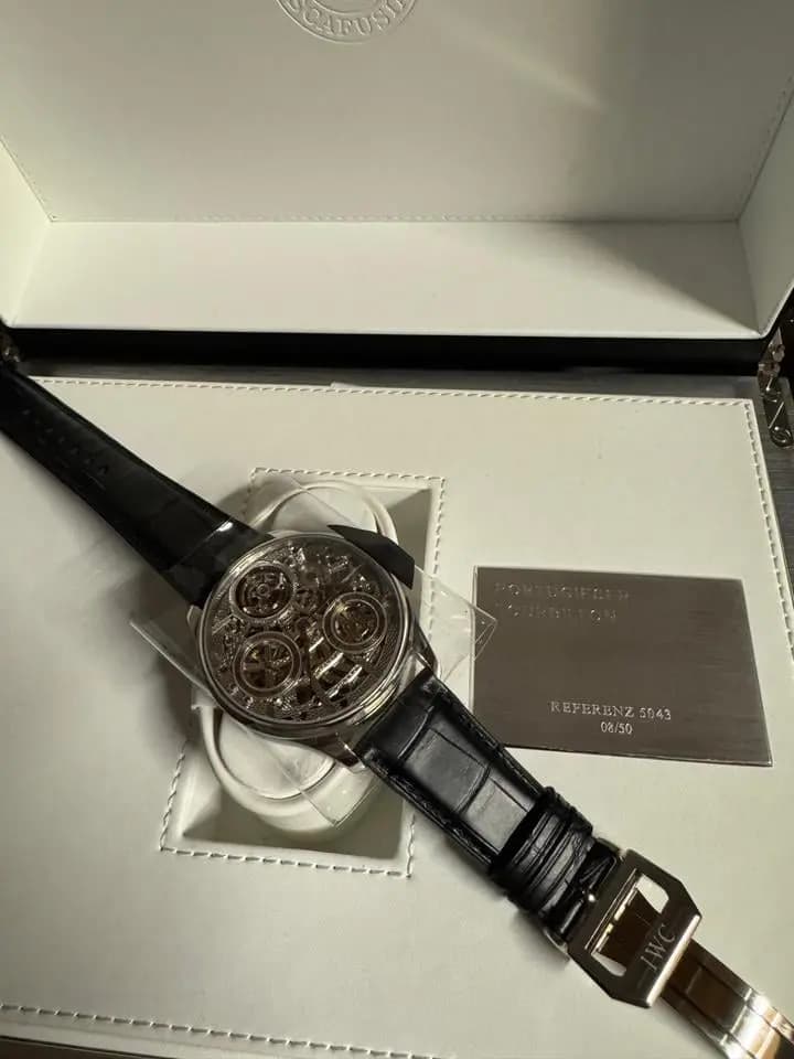 IWC Portugieser Tourbillon Mystere Squelette Platinum FULL SET NEUZUSTAND KATALOGPREIS CHF 180‘000.00
