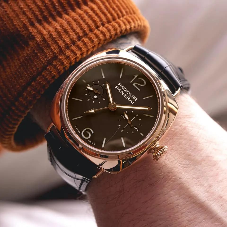 Panerai Radiomir Tourbillon GMT Oro Rosso 18K Rose Gold PAM00330 - COM003630