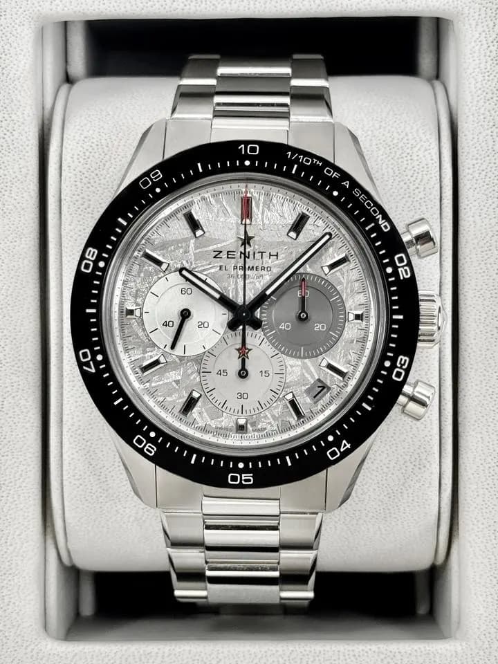 Zenith 2025 Chronomaster Sport 41mm 03.3120.3600/76.M3100 Stainless Steel Meteorite Dial