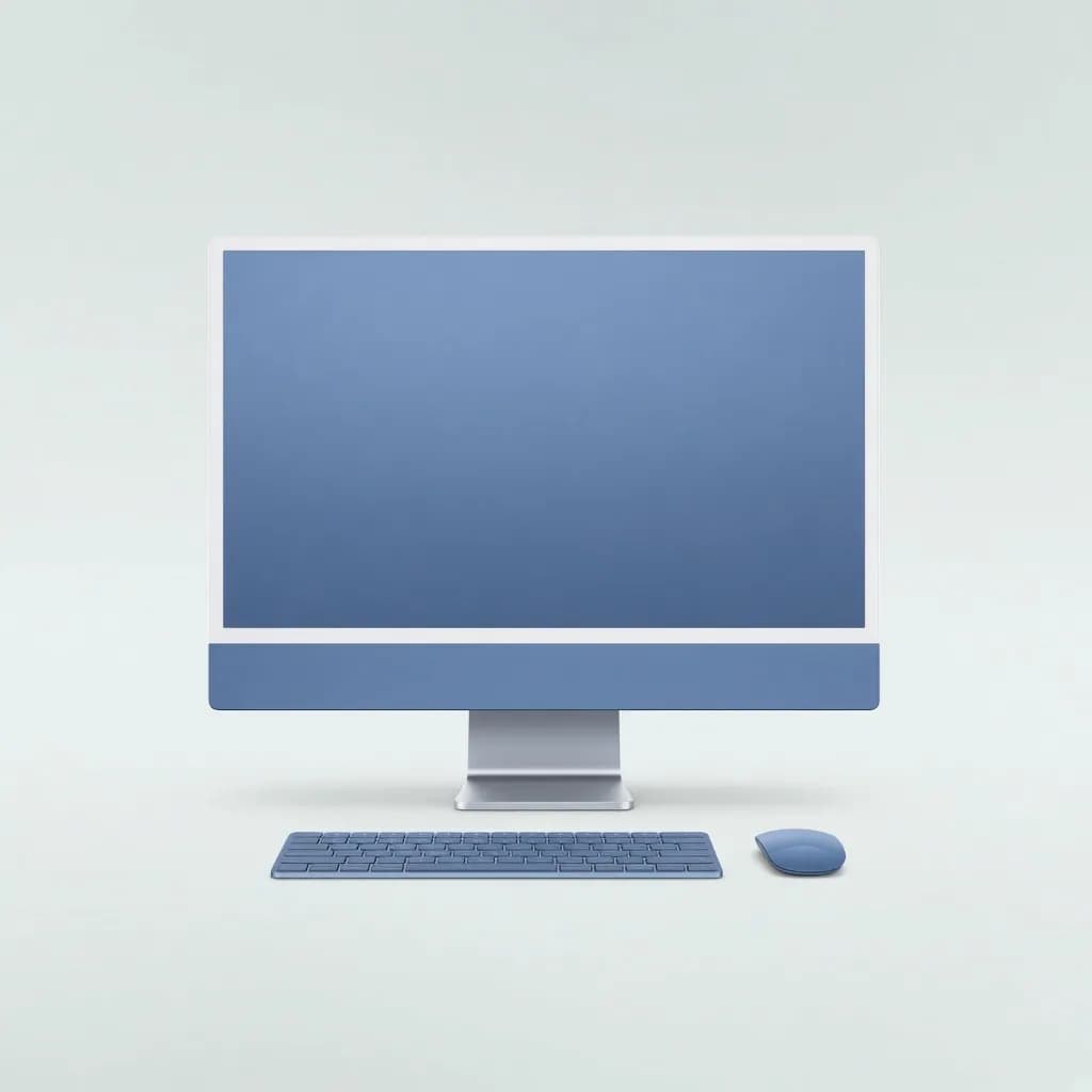 iMac 24-inch (M4), Blue