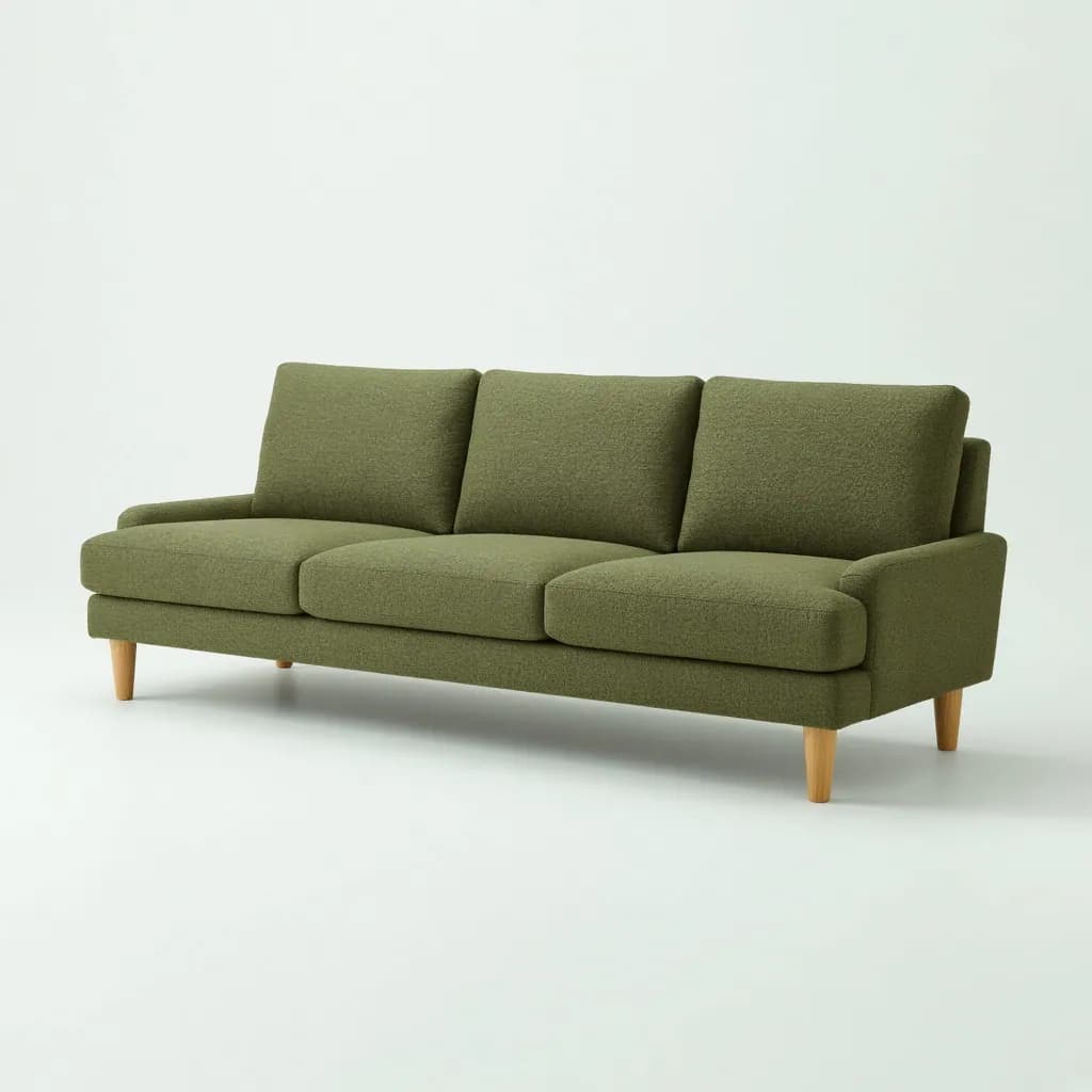 Article Timber 90" Sofa, Olio Green