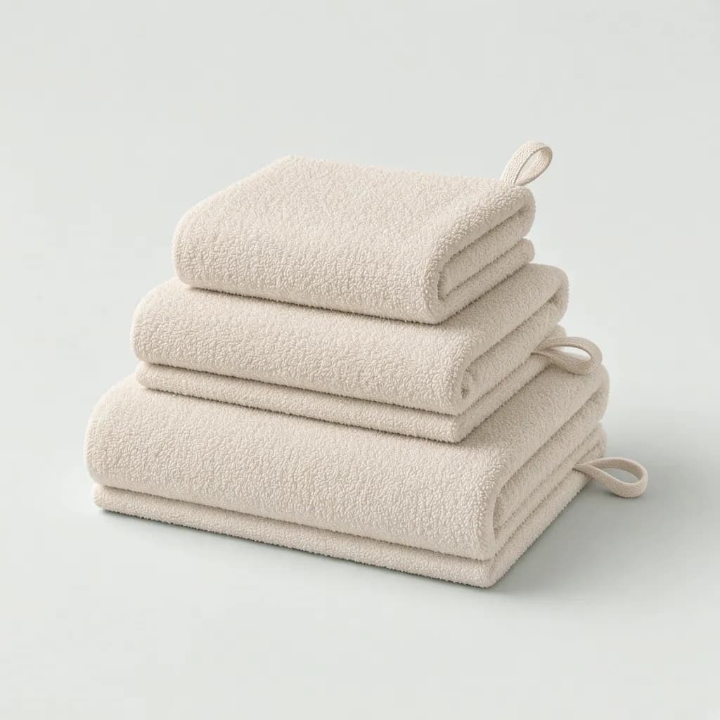 Boll & Branch Plush Bath Towel Set, Stone