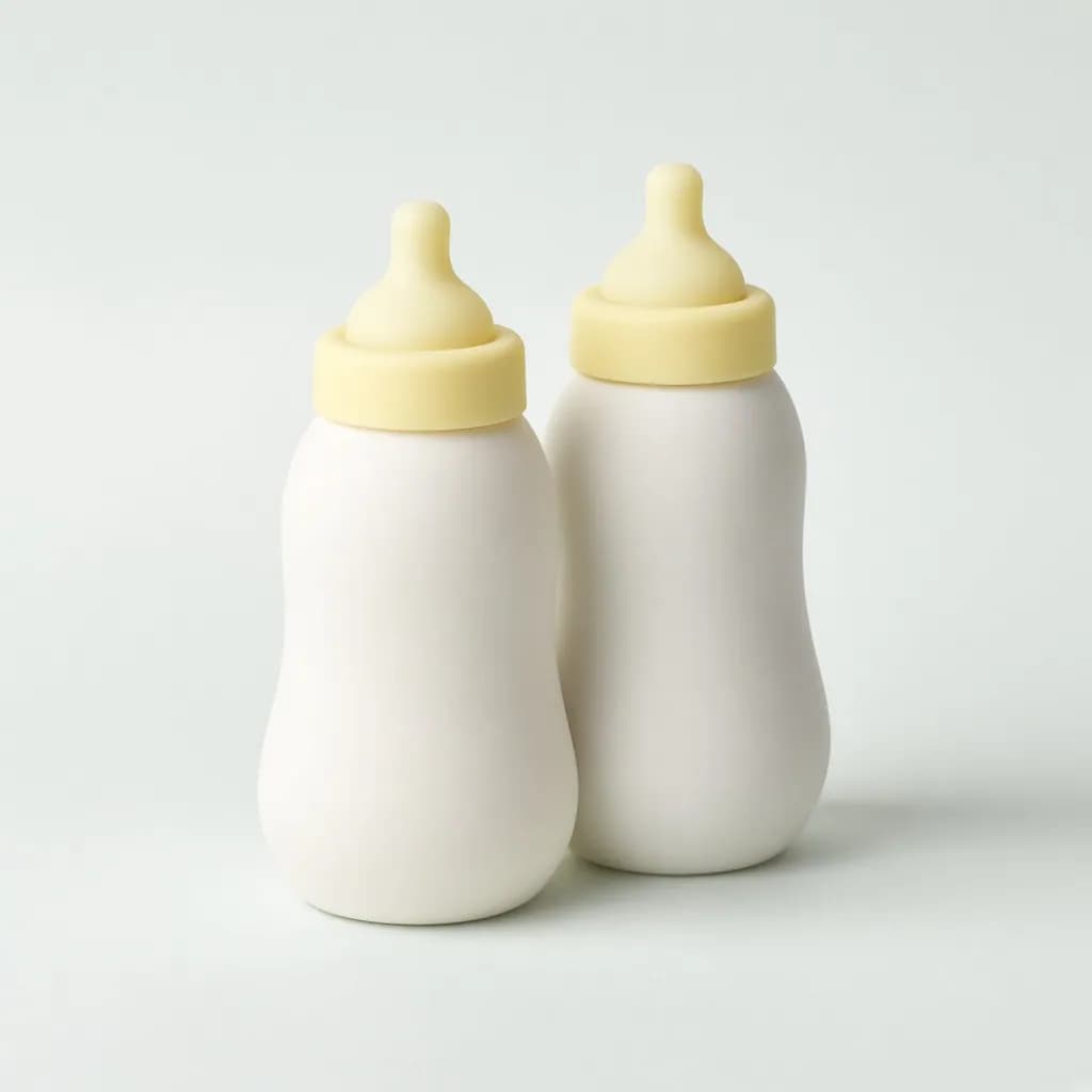 Comotomo Silicone Baby Bottle Gen 2, 8 oz, 2-Pack, Yellow