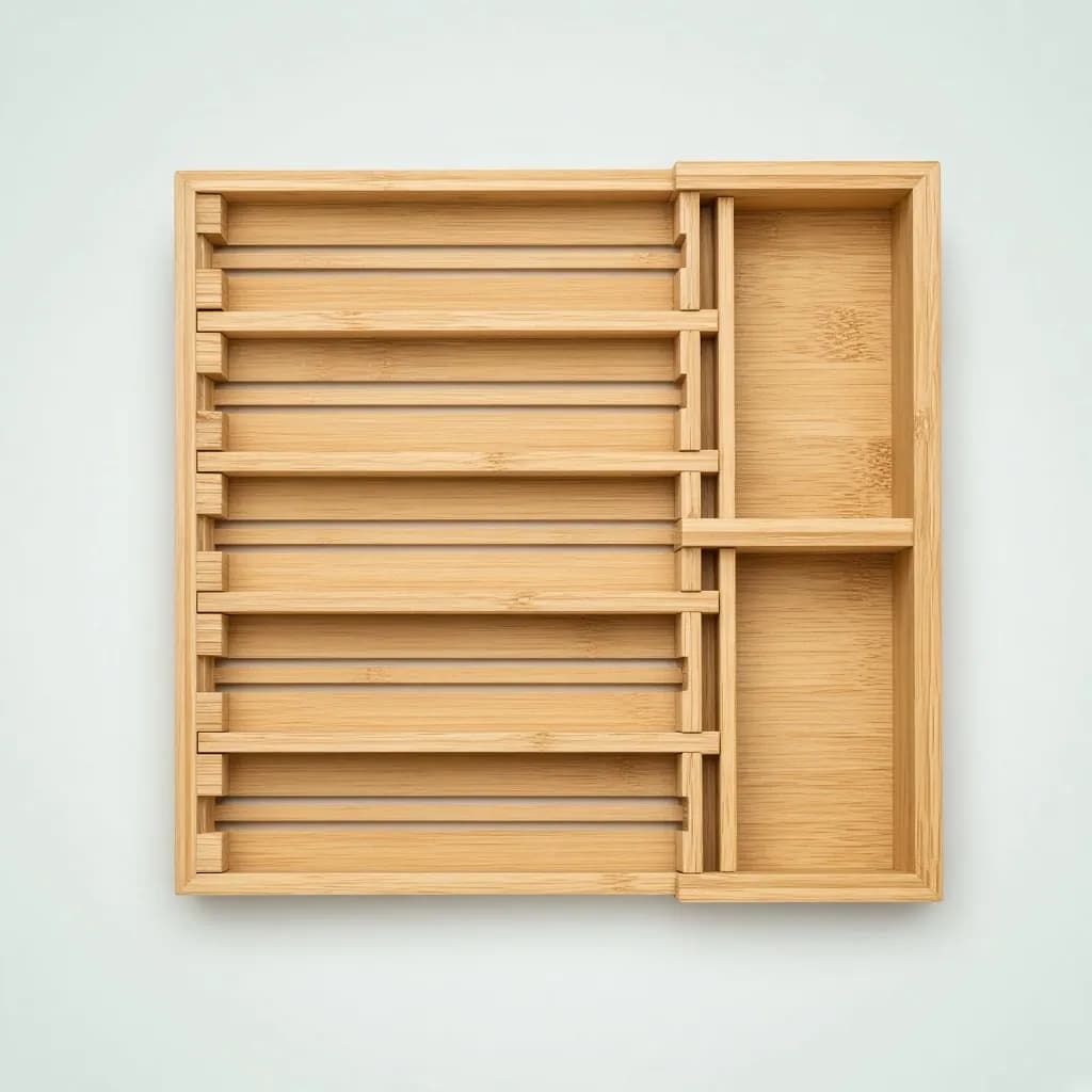 Joseph Joseph DrawerStore Bamboo Expanding Cutlery, Utensil & Gadgets Organizer
