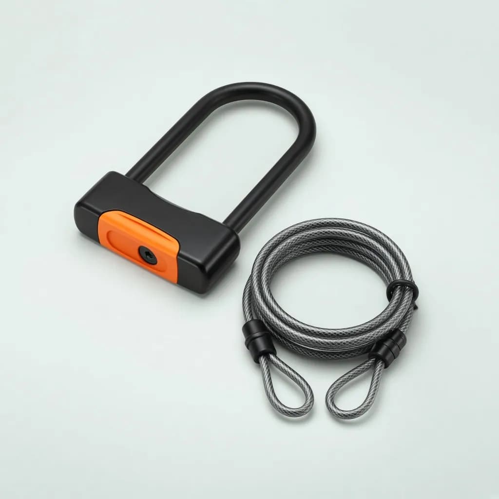Kryptonite Evolution Mini-7 U-Lock with 4 ft Flex Cable