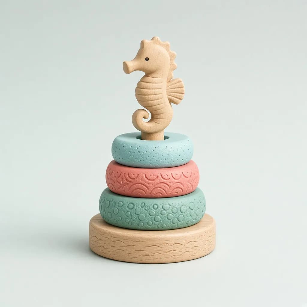 Melissa & Doug Ocean Waves Press and Stack Seahorse