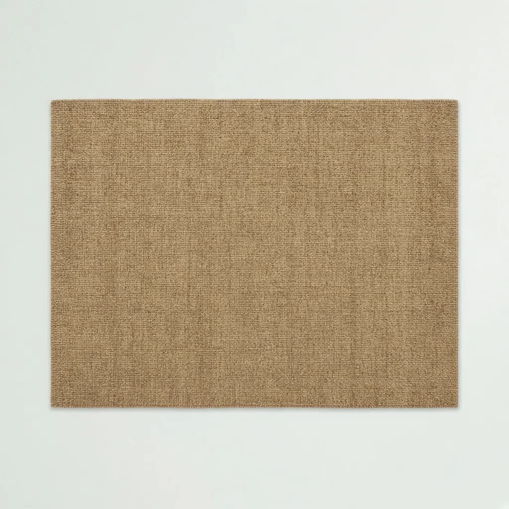 Ruggable Solid Re-Jute Rug, Warm Sand Brown, 5' x 7'