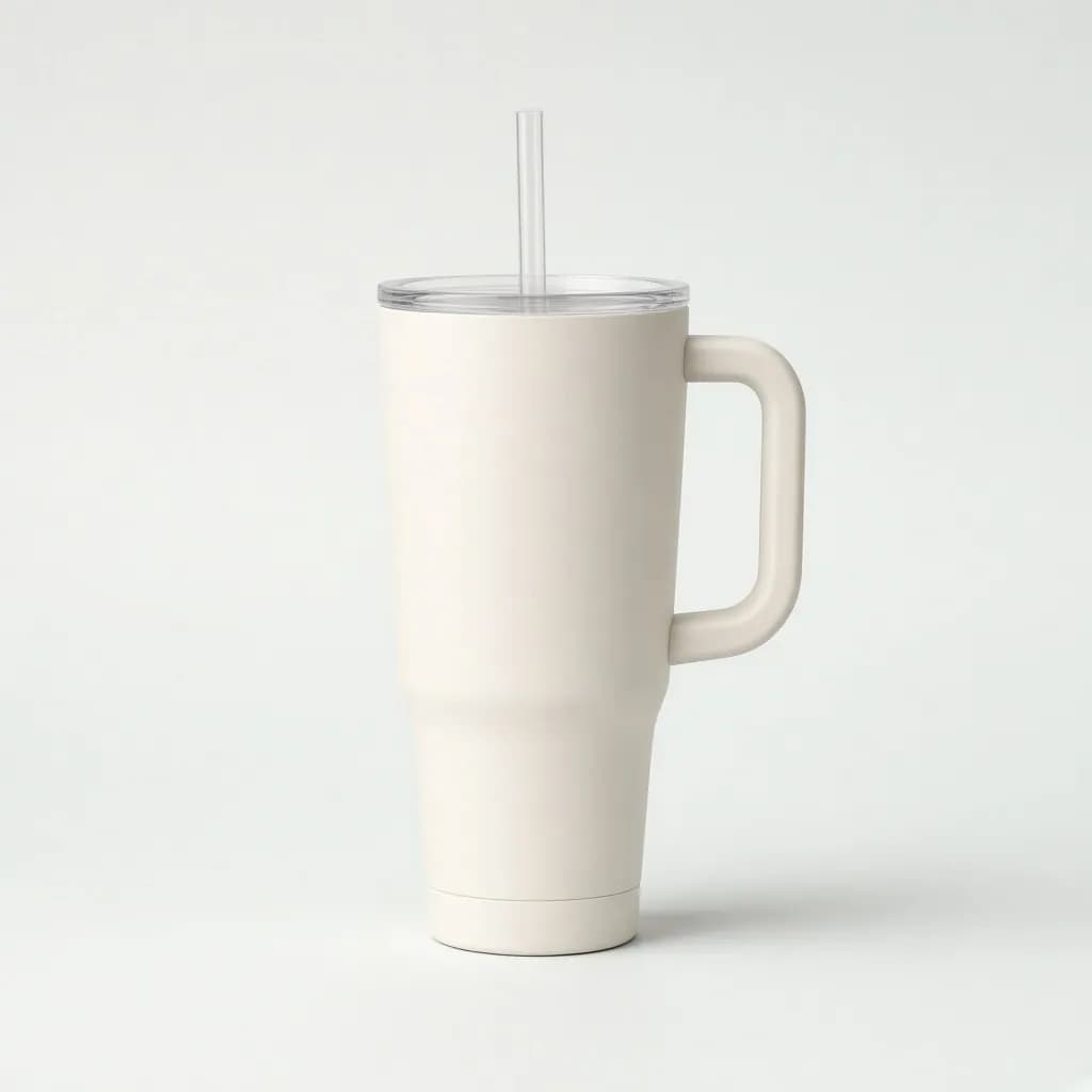 Stanley Quencher H2.0 FlowState Tumbler 40 oz, Cream 2.0