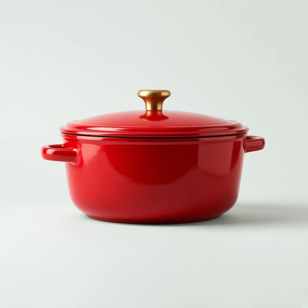 Staub Cast Iron 5.5-qt Round Cocotte, Cherry