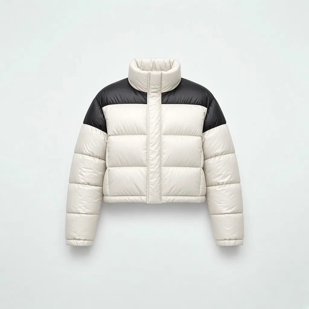 The North Face Women's 1996 Retro Nuptse Jacket, White Dune/TNF Black