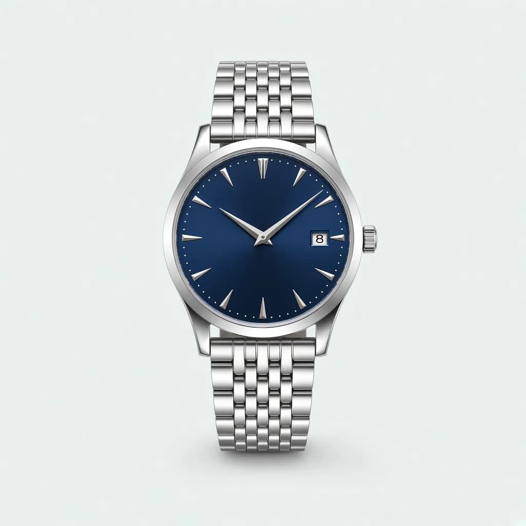 Tissot Visodate Powermatic 80 39 mm, Dark blue dial, steel bracelet